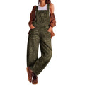 Chouyatou women's wide-leg denim overalls Y2k loose straight overalls jumpsuit