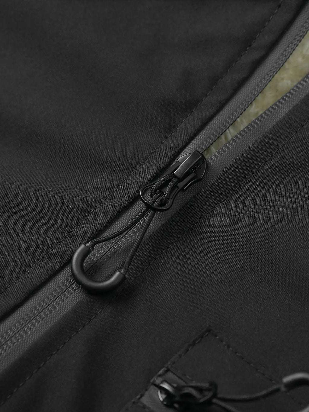 Autumn/Winter waterproof windproof hooded jacket with thick fleece lining, adjustable drawstring hood, available in multiple colors, unisex outdoor hiking commuter warm outerwear