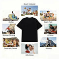 Unisex 100% Cotton Classic Casual T-Shirt - Short-Sleeve Round Neck, Photorealistic Digital Print Graphic, Soft Premium Drape Menswear Top, Sohochic, Unisex Cut